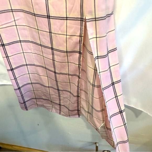 Urban Outfitters Cher Pink Plaid Slip Dress Size Medium - Picture 5 of 5